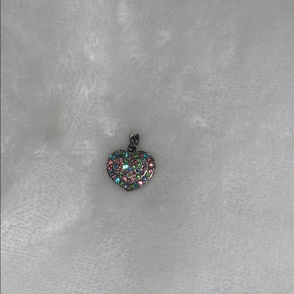 Rainbow heart shaped pendant 🌈